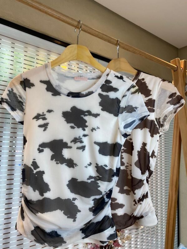 Blusa Lucia Manguinha Vaquinha