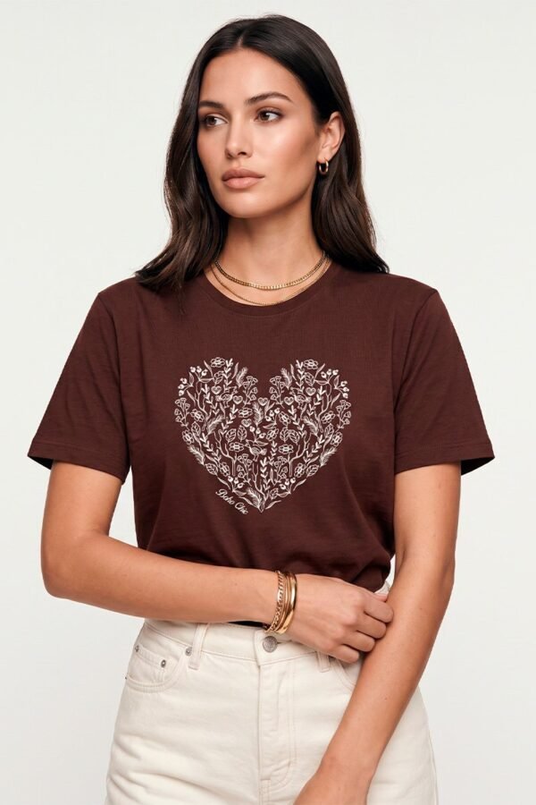 T-shirt Coração Boho