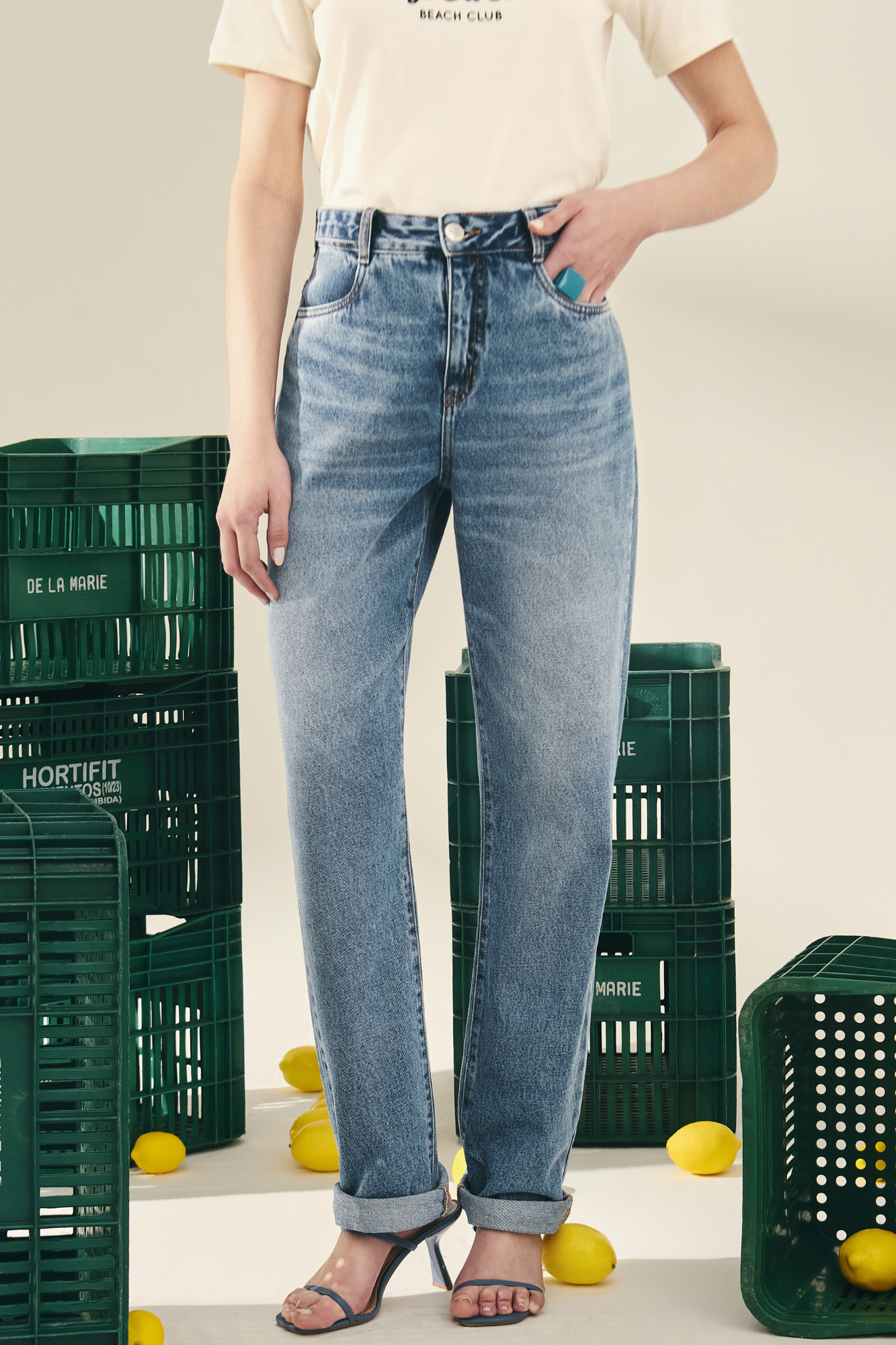 Calça Reta Mel Jeans