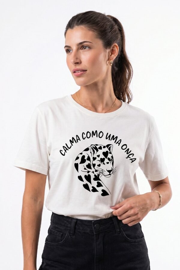 T-shirt Calma Como Uma Onça